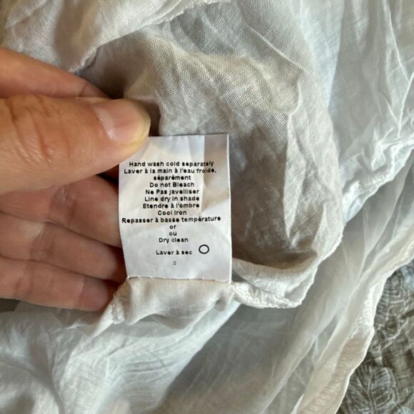 SAIPH womens Santorini knee length dress size medium made in Italy tiered bell s - Picture 10 of 15